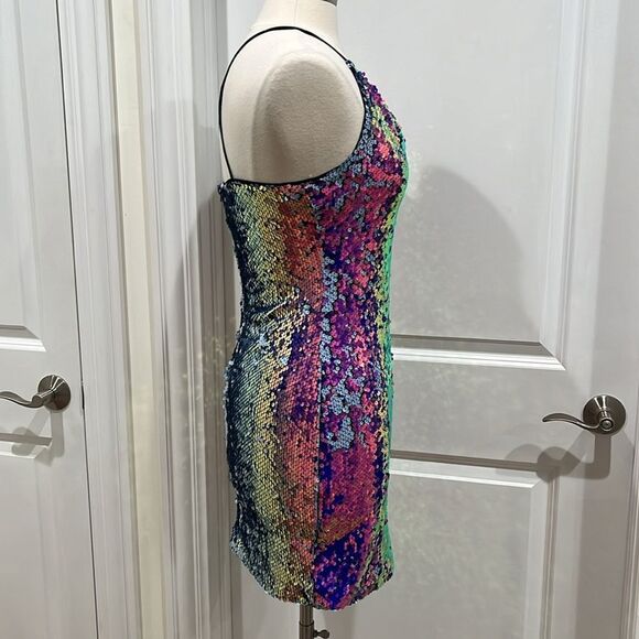 New! Sequins Mini Dress Mermaid Homecoming  Size 7 from By & By NWT - Picture 4 of 13